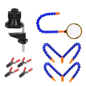 5 Arms Flexible Soldering Helping Hand Vise Table Clamp with Flexible Arm Solder Iron Holder Repair Tool Part