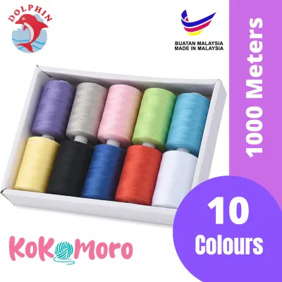 DOLPHIN Thread 1000 Meters 10 Colours