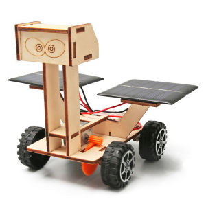 Mobil Tenaga Surya Diy Puzzle Kayu Mainan Edukasi Sains Anak Moon Rover Solar Car