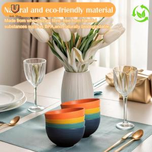 Eco-Friendly 16Pcs Wheat Straw Cutlery Set Unbreakable Dinnerware for Home and Camping[Ueb Shop]