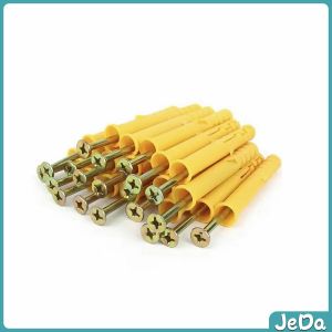 JeDa ชุดพุกพลาสติก พุกพลาสติกสีเหลืองพร้อมสกรู M6 M8 พุก Plastic expansion bolt