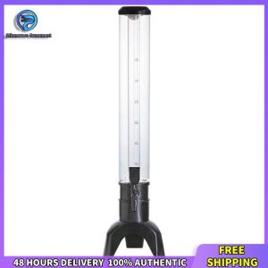 Winnereco Modern 3L Beer Dispenser with Spigot and LED Light for Bar Pub and Event Use Stainless Steel Finish Easy to Operate