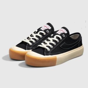 Sepatu Compass Gazelle Low Black Gum