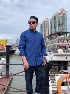 60-175KG Men Plus Size Korean Loose Collar Checkered Tops Man Oversized Big Size Casual Loose Long Sleeve Shirts with Chest Pocket