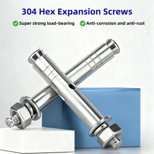 10 Set High Strength M6 M10 M12 304 Stainless Steel Expansion Fasteners Industrial Strength Anchors for Multiple Applications