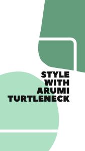 Arumi Turtleneck Sweater / Sweater Rajut / Blouse Wanita Lengan Panjang / Atasan Oversize Rajut Wanita / Blouse Rajut Wanita Lengan Balon / Baju Rajut Panjang / Baju Rajut Halus / Atasan Rajut / Blouse Rajut