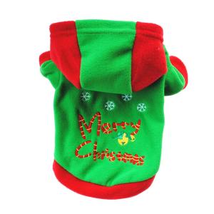 Huanhuang®Quần Áo Chó Con Thú Cưng Giáng Sinh Vui Vẻ Áo Khoác Hình Cây Bông Tuyết Áo Hoodie Trang Phục Trang Phục