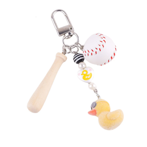 Charming Yellow Duck Keychain With Sporty Touch Perfect For Daily Use And Gifting Suitable For Women And Students