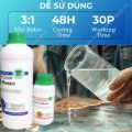 Keo Epoxy đổ mặt bàn, Nhựa epoxy trong suốt đổ khuôn silicone, Epoxy resin làm handmade - Bộ 1kg - LRAB 312. 