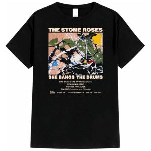 Baju Kaos Atasan THE STONE ROSES Kaos Distro Musik BAND Bahan 24s
