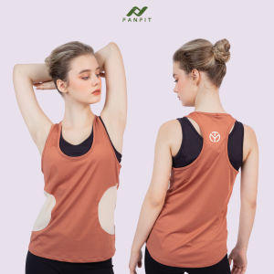 Áo tank top thể thao nữ tập Gym Yoga Pilates TYM TTWT004 - Form rộng phối lưới eo