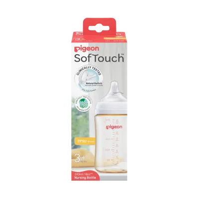 PIGEON SOFTOUCH BPP NURSING BOTTLE PPSU 240ML LOGO