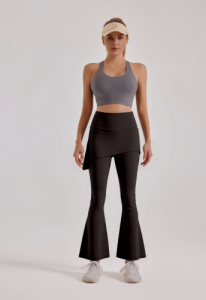 Legging Cutbray Olahraga Wanit Celana Rok Pilates Yoga 2 in 1 High Waist Pants