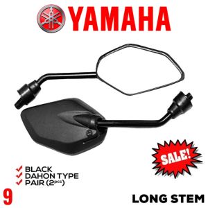 YAMAHA AEROX 155 | LONG STEM SIDE MIRROR BLACK DAHON TYPE UNIVERSAL 052