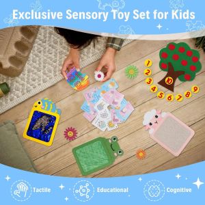 กระโจมสัมผัสสำหรับเด็กแบบพับได้ กระโจมกันแสงสำหรับเด็กที่มีออทิสติกและสมาธิสั้น มุมสงบพร้อมของเล่นเสริมพัฒนาการ พร้อมหน้าต่างตาข่าย เหมาะสำหรับเด็กที่มีความต้องการพิเศษในด้านสัมผัส