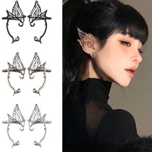 Marian Beauty Vintage Hollow Butterfly Elf Ear Clip Ear Hook Single Side NON-piercing Earrings Party Ear Cuff