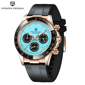 PAGANI DESIGN Chronograph Quartz Watch For Men Japan VK63 Top Luxury Rubber Sapphire Original Men‘s Watches 1664