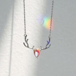 Dây chuyền gạc sừng hươu màu xà cừ sáng đẹp dễ thương thời trang hot - moon star acc