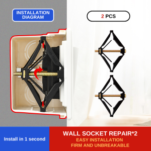 86 Type Outlet socket for wall repair Outlet repair screw holder Tools 10Pcs  Screw light Switch Box repair Switch Cassette Repairer Tools Electrical accessories for house Switch Socket Bottom Box Repair screw socket housing Repair Anti-corrosion rust-Pro