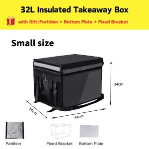 Food Delivery Bag 32L/48L/62L Insulated Takeout Box Food Business Takeout Bag Motorcycle Takeout
