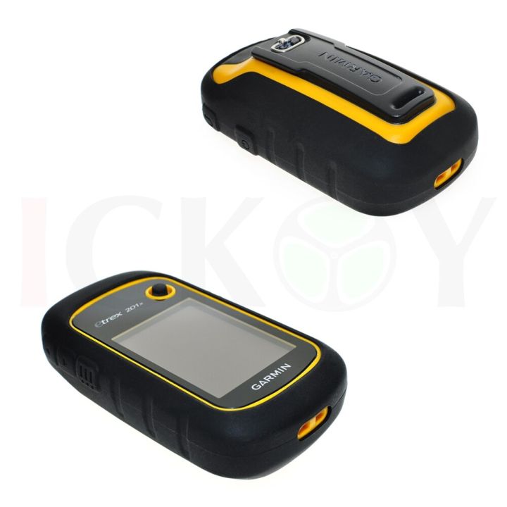 Outdoor Hiking Handheld GPS Protect Black Silicon Ruer Case Skin