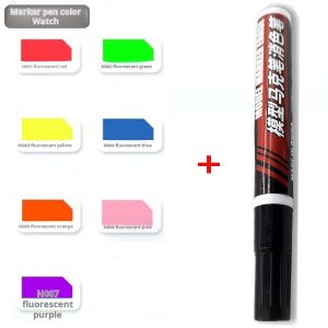 Neon Fluorescent Coloring Markers Eraser Pen Kit for Gundam DIY Gunpla GK Model Making Tools Accessory MS042 0.7mm Water Base Fluorescent Markers