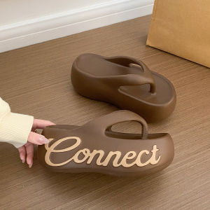 Free Shipping 2026 New EVA Slippers For Women Summer Beach Flip-Flops Height-Increasing Sandals