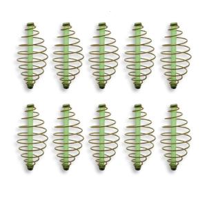 10pcs Fishing Spring Feeder Fishing Baits Thrower Feeder Coil Inline Method Feeder Fishing Tackle Accessories