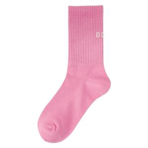 CHARMI Colorful Pink Socks Letter Solid Letter Crew Socks Fashion Female Hosiery Calf Socks Giil