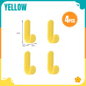 Borong365 Wall Mounted Plastic J Hook Shape Cangkuk Plastik Wall Hanging Hook Punch Free J Shape Hook Penyangkut Dinding
