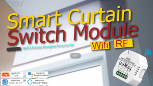 MOES WiFi Mini Smart Curtain Switch Module Roller Blinds Shutter Motor Smart Life Tuya APP Remote Control Work with Alexa Home