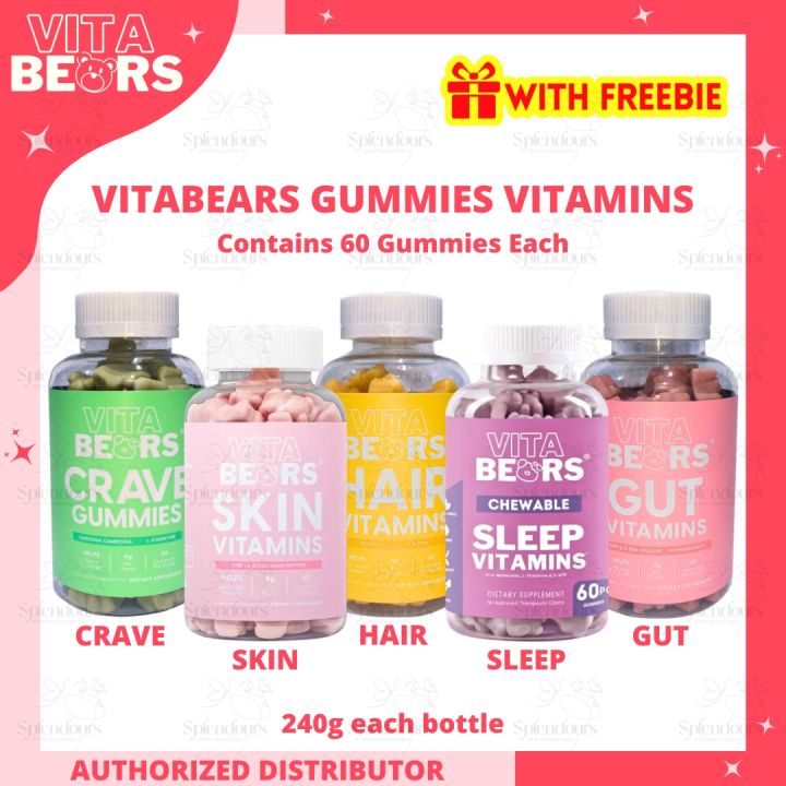 Mouthful - Vitabears Skin, Hair, Crave, Gut, Sleep Chewable Gummies ...