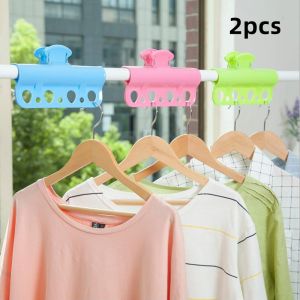 Costel 2pcs Plastic clothes hanger windproof clothes hanger clothes pole large clip windproof fixed buckle windproof clip outdoor hair dryer anti drop clothes buckle holder
