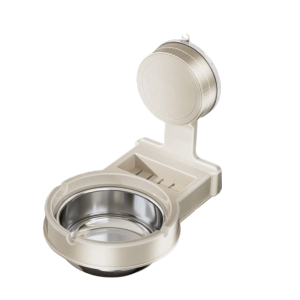 CHIC HUT Anti Spill Wall Mounted Dog Bowl Leak-Proof Suction Cup Dogs Watering Bowl Neck Protection Space Saving Pet Feeding Bowl Pet Feeding