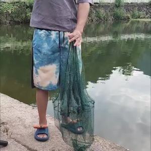 ตาข่ายดักปลา มุ้งดักปลา ที่ดักกุ้ง ลอบดักปลา ไซดักปลา 6 ช่องมุ้งดักปลา ที่ดักกุ้งฝอย พับเก็บได้