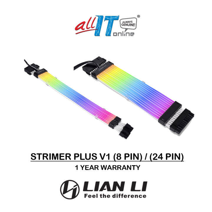 Lian Li Strimer Plus V1 Series ( 8 Pin / 24 Pin ) Addressable RGB ...