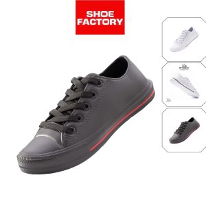 Jason Plimsolls Waterproof Black / White Sneakers Size 36-45 School Shoes By Shoe Factory Malaysia