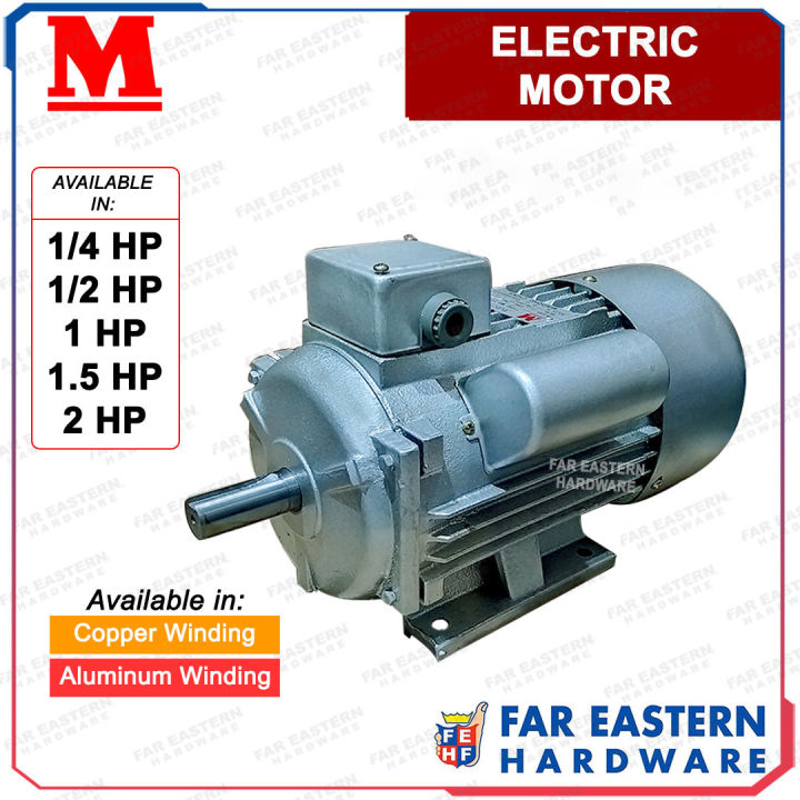 MINDONG Electric Induction Motor Copper | Aluminum Winding 1 | 1.5 HP