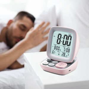 Vintage Computer Type LCD Digital Wake Up Alarm Clock