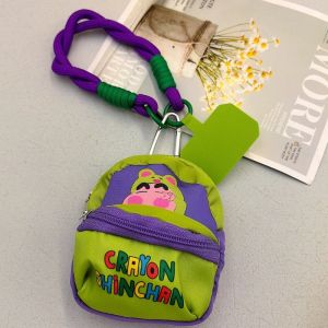 Crayon Shin-chan Coin Purse Cartoon Cute Key Bag Storage Bag School Bag Decoration Small Pendant Gift