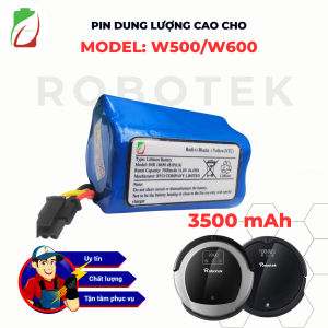 PIN LG 3500mAh (CHÍNH HÃNG-BẢO HÀNH 6 THÁNG) NÂNG CẤP CHO PIN ROBOT HÚT BỤI ROBOTEK W600 (PIN GỐC 2600mAh)