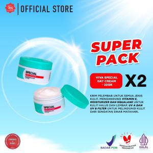 [Super Pack !!!] Viva Special Day Cream with Squalane Vit E UV A & B - 22gr - (2 pcs)