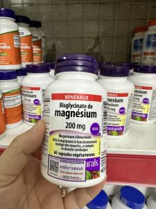 [HÀNG CTY] Webber Magnesium Bisglycinate 200mg - Viên uống Giảm Căng Thẳng Cải Thiện Chất Lượng Giất Ngủ Khỏe Xương