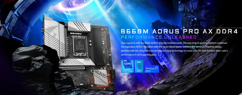 Intel i5-12400F i5 12th Gen Processor + Gigabyte B660M AORUS PRO