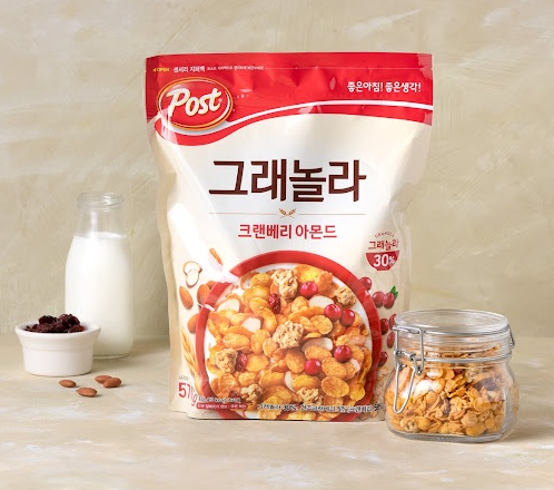 NGŨ CỐC ĂN SÁNG BERRY HẠNH NHÂN 350G - [동서] 포스트 그래놀라 크랜베리아몬드 | Lazada.vn