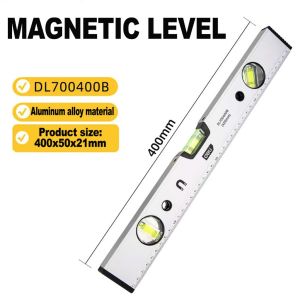 40-100cm Magnetic Level Ruler Aluminum Alloy  Spirit Level Measuring Tool Blister Design Construction Carpentry