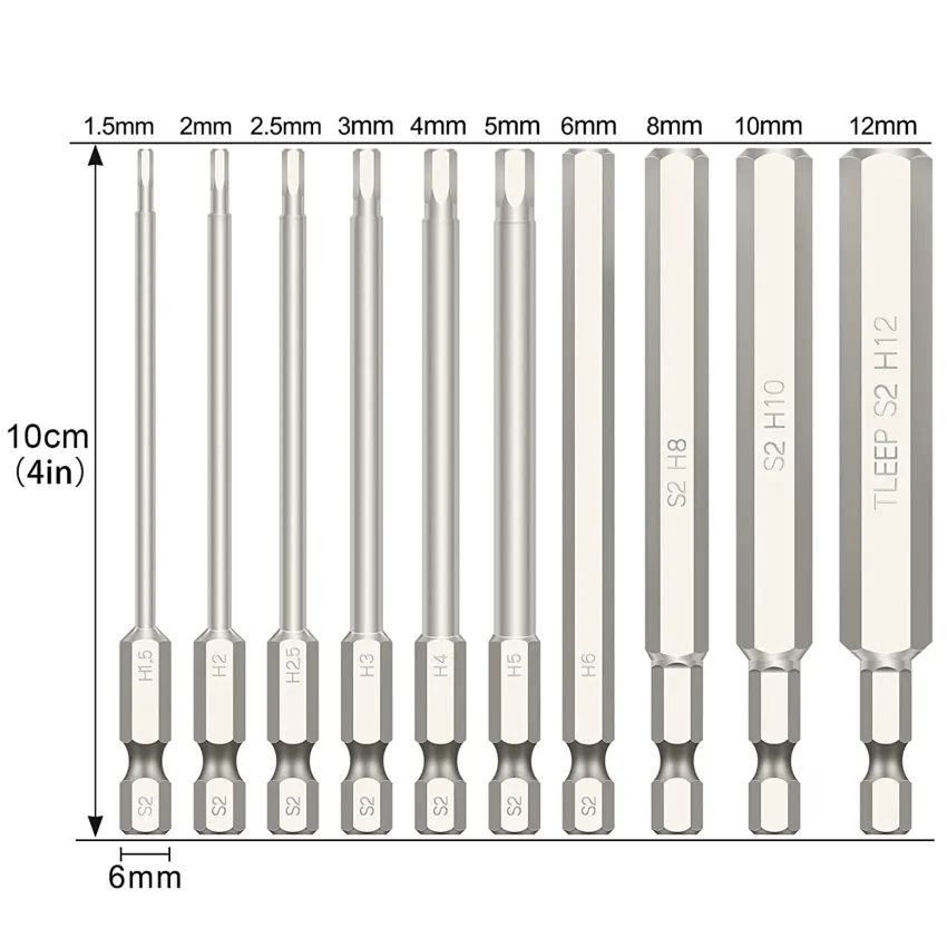 Allen key shop hex bits