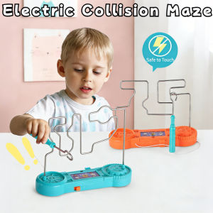 Electric Collision Maze Toy Kids Collision Electric Shock Touch Game Circuit Maze Game Science Toys