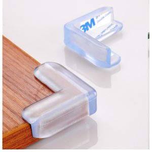 (พร้อมส่ง)(4 ชิ้น/ชุด) ยางกันชนมุมโต๊ะ ยางกันชนขอบโต๊ะ กันกระแทก สีใสพร้อมกาว ติดตั้งง่าย ทนทาน L ขอบโต๊ะซิลิโคนป้องกันความปลอดภัยสำหรับเด็ก ซิลิโคนป้องกันมุมโต๊ะ ยางกันกระแทก กันกระแทกมุมโต๊ะ