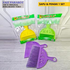 Sapu pengki 1 set KAZUKA / Sapu Kecil Pengki Serbaguna / Mini Broom Dust Pan